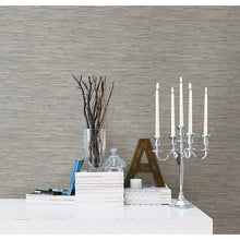 Load image into Gallery viewer, Woven Faux Grasscloth Peel + Stick Wallpaper
