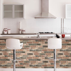 Loft Reclaimed Brick Peel + Stick Wallpaper