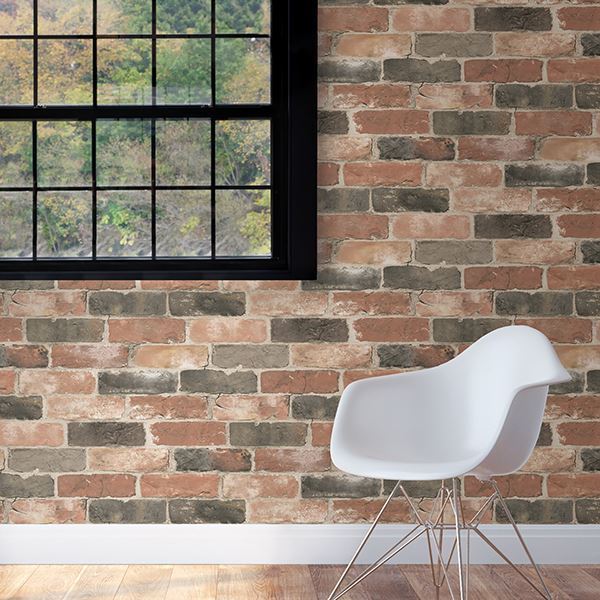 Loft Reclaimed Brick Peel + Stick Wallpaper