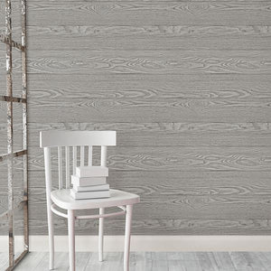 Gray Wood Peel + Stick Wallpaper