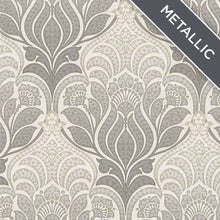 Load image into Gallery viewer, Modern Damask Peel + Stick Wallpaper
