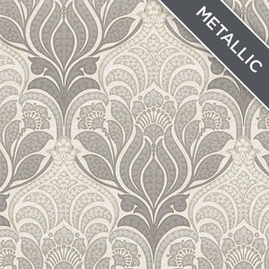 Modern Damask Peel + Stick Wallpaper