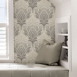 Modern Damask Peel + Stick Wallpaper