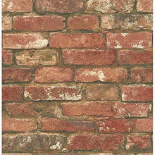 Load image into Gallery viewer, Vintage Brick Peel + Stick Wallpaper
