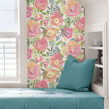 Load image into Gallery viewer, Watercolor Floral Peel + Stick Wallpaper
