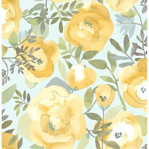 Watercolor Floral Peel + Stick Wallpaper