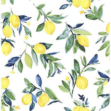 Load image into Gallery viewer, Vintage Lemons Peel + Stick Wallpaper
