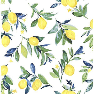 Vintage Lemons Peel + Stick Wallpaper