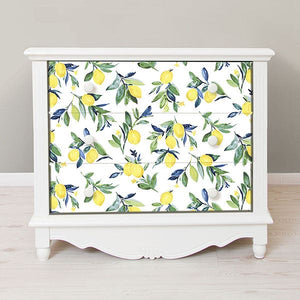 Vintage Lemons Peel + Stick Wallpaper