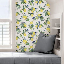 Load image into Gallery viewer, Vintage Lemons Peel + Stick Wallpaper
