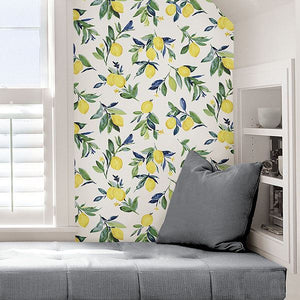 Vintage Lemons Peel + Stick Wallpaper