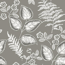 Load image into Gallery viewer, Sketched Foliage Peel + Stick Wallpaper
