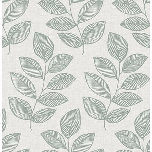 Green Sprig Peel + Stick Wallpaper