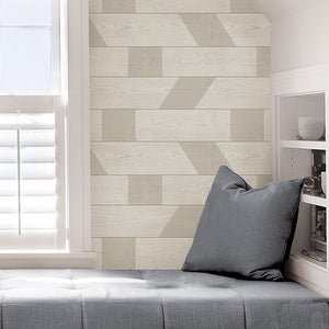 Graphic Shiplap Peel + Stick Wallpaper