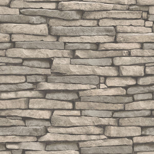 Stacked Stone Peel + Stick Wallpaper