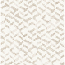 Load image into Gallery viewer, Distressed Rose Gold Geometric Peel + Stick Wallpaper
