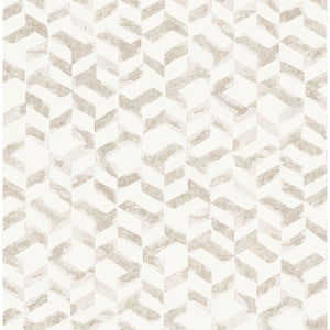 Distressed Rose Gold Geometric Peel + Stick Wallpaper