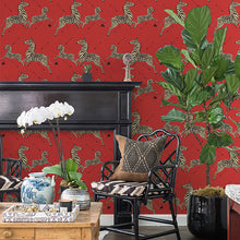 Load image into Gallery viewer, Scalamandré Zebra Safari Peel + Stick Wallpaper
