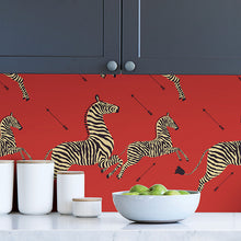 Load image into Gallery viewer, Scalamandré Zebra Safari Peel + Stick Wallpaper
