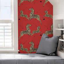 Load image into Gallery viewer, Scalamandré Zebra Safari Peel + Stick Wallpaper
