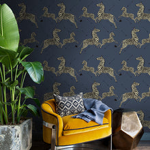 Load image into Gallery viewer, Scalamandré Zebra Safari Peel + Stick Wallpaper
