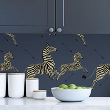 Load image into Gallery viewer, Scalamandré Zebra Safari Peel + Stick Wallpaper
