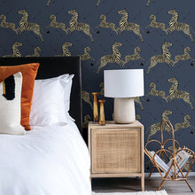 Load image into Gallery viewer, Scalamandré Zebra Safari Peel + Stick Wallpaper
