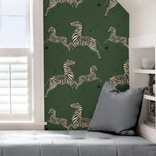 Load image into Gallery viewer, Scalamandré Zebra Safari Peel + Stick Wallpaper

