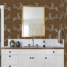 Load image into Gallery viewer, Scalamandré Zebra Safari Peel + Stick Wallpaper
