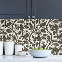 Load image into Gallery viewer, Scalamandré Balinese Peacock Peel + Stick Wallpaper
