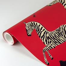 Load image into Gallery viewer, Scalamandré Zebra Safari Peel + Stick Wallpaper
