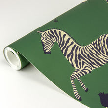 Load image into Gallery viewer, Scalamandré Zebra Safari Peel + Stick Wallpaper

