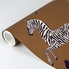 Load image into Gallery viewer, Scalamandré Zebra Safari Peel + Stick Wallpaper
