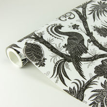 Load image into Gallery viewer, Scalamandré Balinese Peacock Peel + Stick Wallpaper
