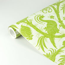 Load image into Gallery viewer, Scalamandré Balinese Peacock Peel + Stick Wallpaper
