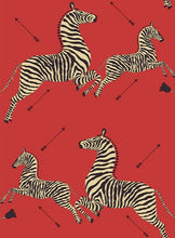 Load image into Gallery viewer, Scalamandré Zebra Safari Peel + Stick Wallpaper
