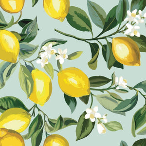 Lemon Zest Peel + Stick Wallpaper