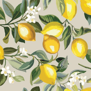 Lemon Zest Peel + Stick Wallpaper