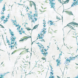 Watercolor Floral Sprig Peel + Stick Wallpaper