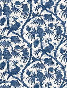 Scalamandré Balinese Peacock Peel + Stick Wallpaper