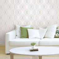 Metallic Circles Peel + Stick Wallpaper