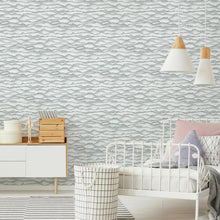 Load image into Gallery viewer, Singed Waves Peel + Stick Wallpaper
