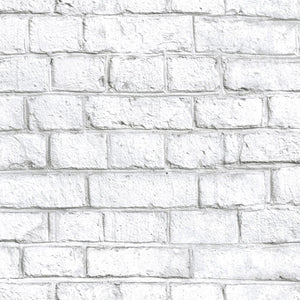 White Brick Peel + Stick Wallpaper