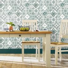 Load image into Gallery viewer, Mediterranean Tile Peel + Stick Wallpaper
