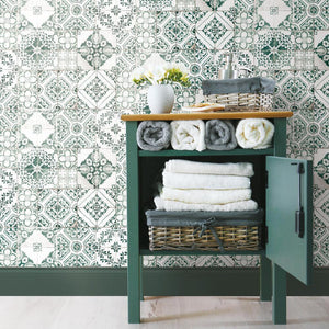 Mediterranean Tile Peel + Stick Wallpaper