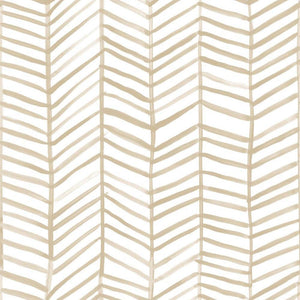 Sketched Herringbone Peel + Stick Wallpaper