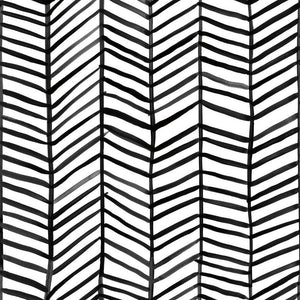 Sketched Herringbone Peel + Stick Wallpaper