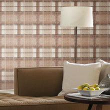 Load image into Gallery viewer, Tweed Plaid Peel + Stick Wallpaper
