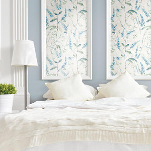 Watercolor Floral Sprig Peel + Stick Wallpaper