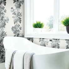 Load image into Gallery viewer, Vintage Floral Stripe Peel + Stick Wallpaper
